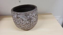 Schöner Übertopf, Blumentopf, Keramiktopf, Vintagetopf, Ø 14