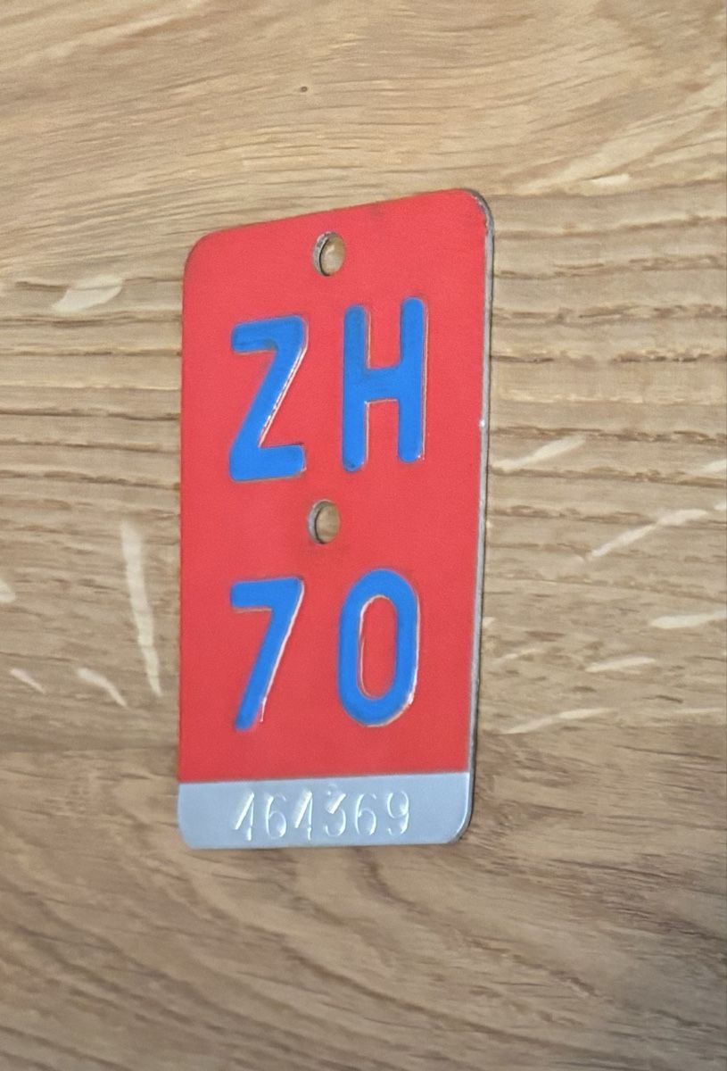 Tutte le decorazioni: Zürich bicycle plate - 1970 – Usato da Kilchberg ZH venduto da ben_pc68 1