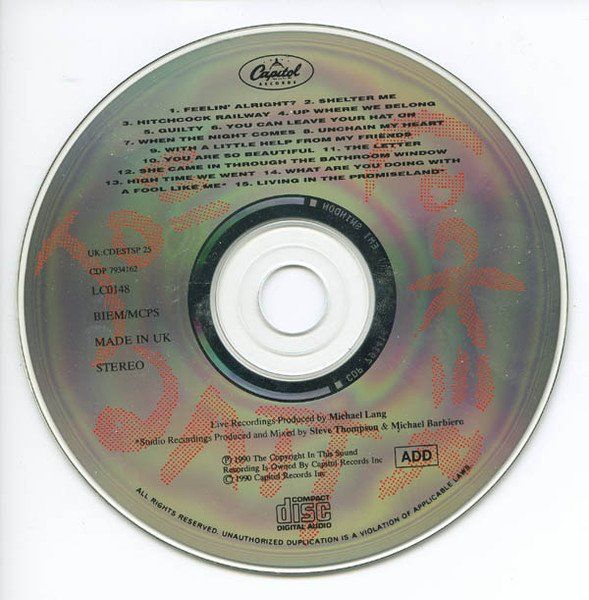 CD: Live - Joe Cocker - include "Feelin' Alright" [Capitol] – Usato da Unterbäch venduto da waqil 2
