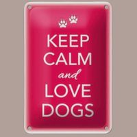 🔥 LOVE DOGS Hunde Blechschild 🎀 20x30cm OVP 🔥