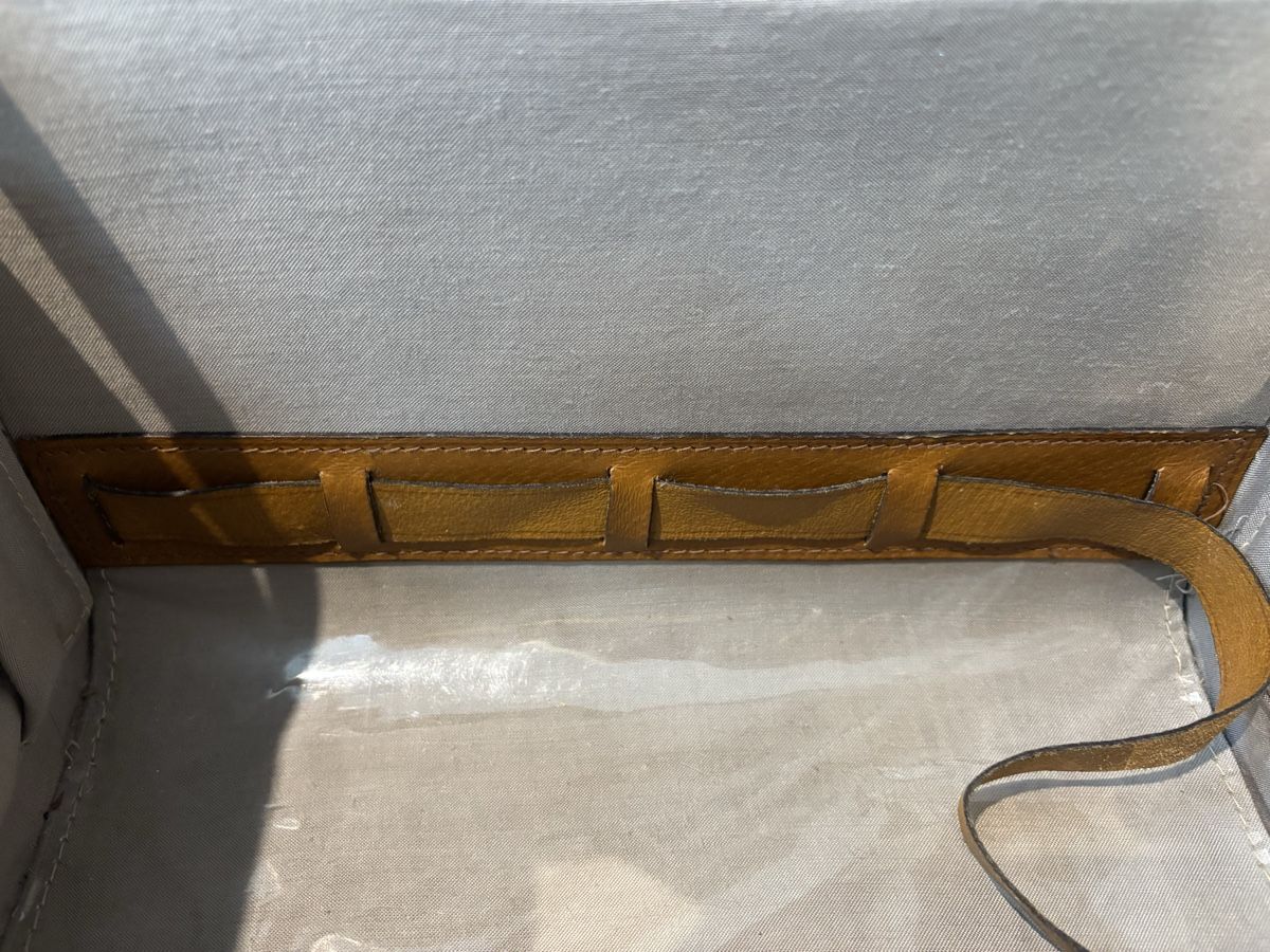 Valigie: Kosmetikkoffer Echt Schweinsleder hellbraun Vintage – Usato da Burgdorf venduto da VouSchoen 6