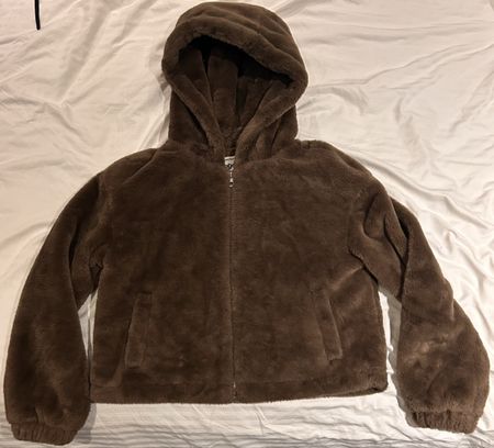 Fleece-Jacke mit Kapuze Damen