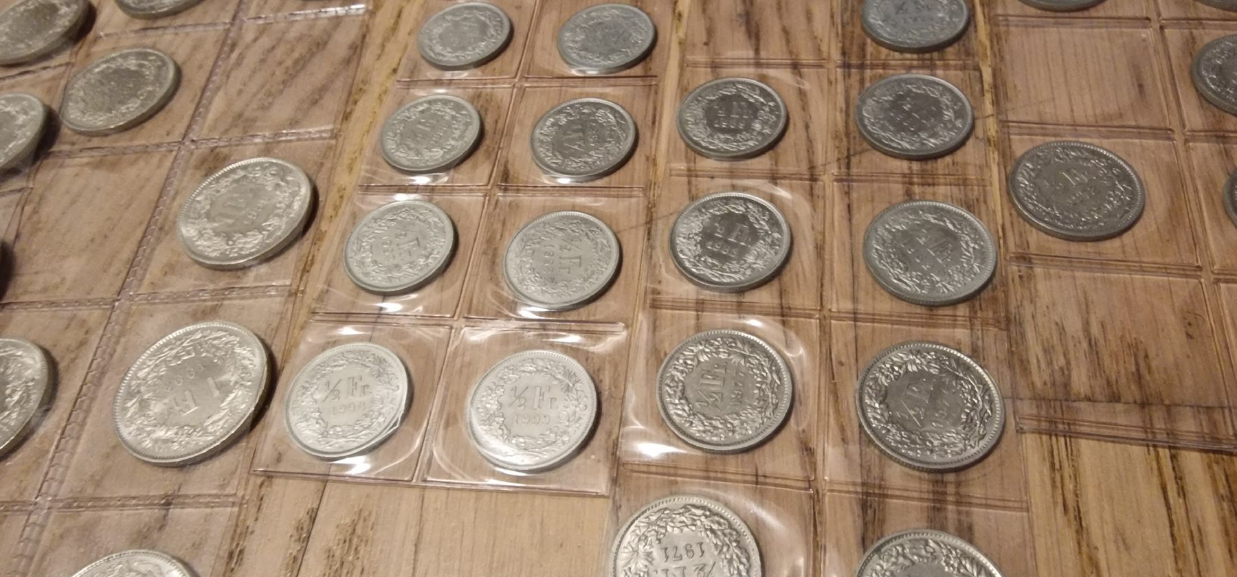 Alle Münzen: 21x 1.- schweizer münzen / 18x 50Rp. – Gebraucht aus Arbon von sar_l7ll 1