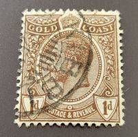 Goldküste 1922 alte briefmarke
