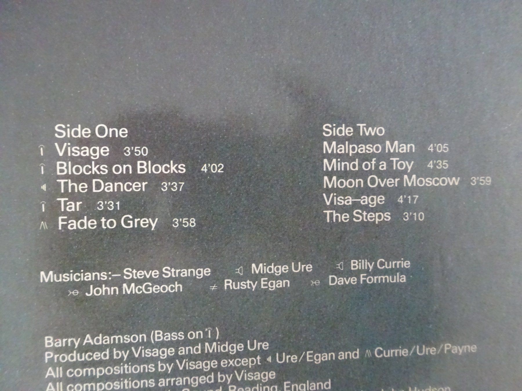 Dischi in vinile: VISAGE ** LP ** CLUB EDITION – Usato da Luzern venduto da xrayspex99 5