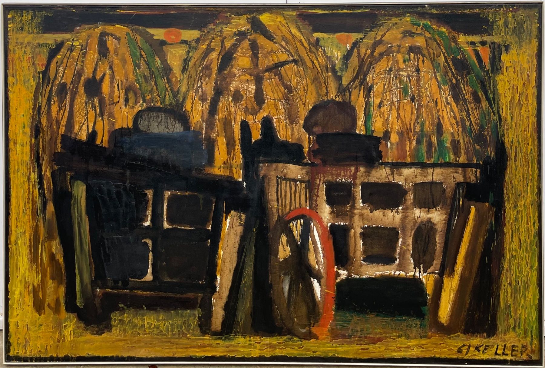 Dipinti: Keller-Venton Edwin (1930-1990) – Usato da Grosshöchstetten venduto da Perle1951