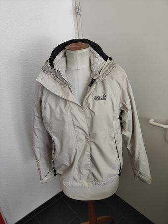 Jack Wolfskin Jacke Gr. L, Beige mit herausnehmbarer Jacke