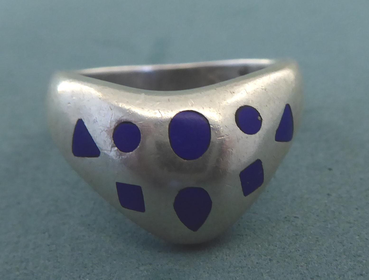 Anelli: Ring 925 Silber mit Emaille – Usato da Muri AG venduto da silvermouse007 2