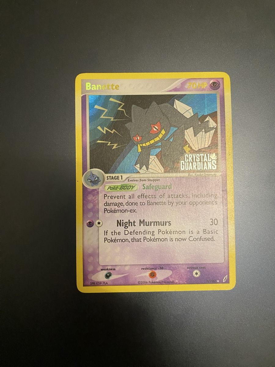 Pokémon Sammelbilder & Trading cards: Banette Reverse holo crystal guardians – Gebraucht aus Zürich von ico_9ych