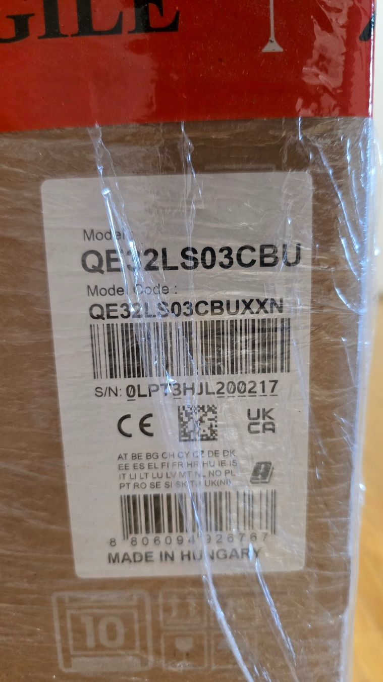 Samsung Televisori: Samsung Fernseher "the frame" 32" – Nuovo e nell'imballaggio originale da Chur venduto da rogermathis 1