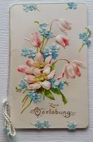 Glückwunschkarte geprägt, Jugendstil (II), um 1900