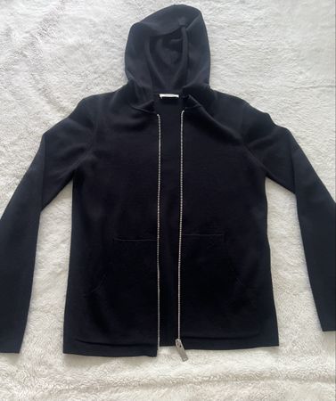 Gilet à capuche Sandro bleu marine fermeture éclair état neu