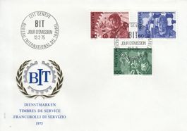 1975 BIT Arbeitsamt GE FDC 1211 Genève 13.2.1975