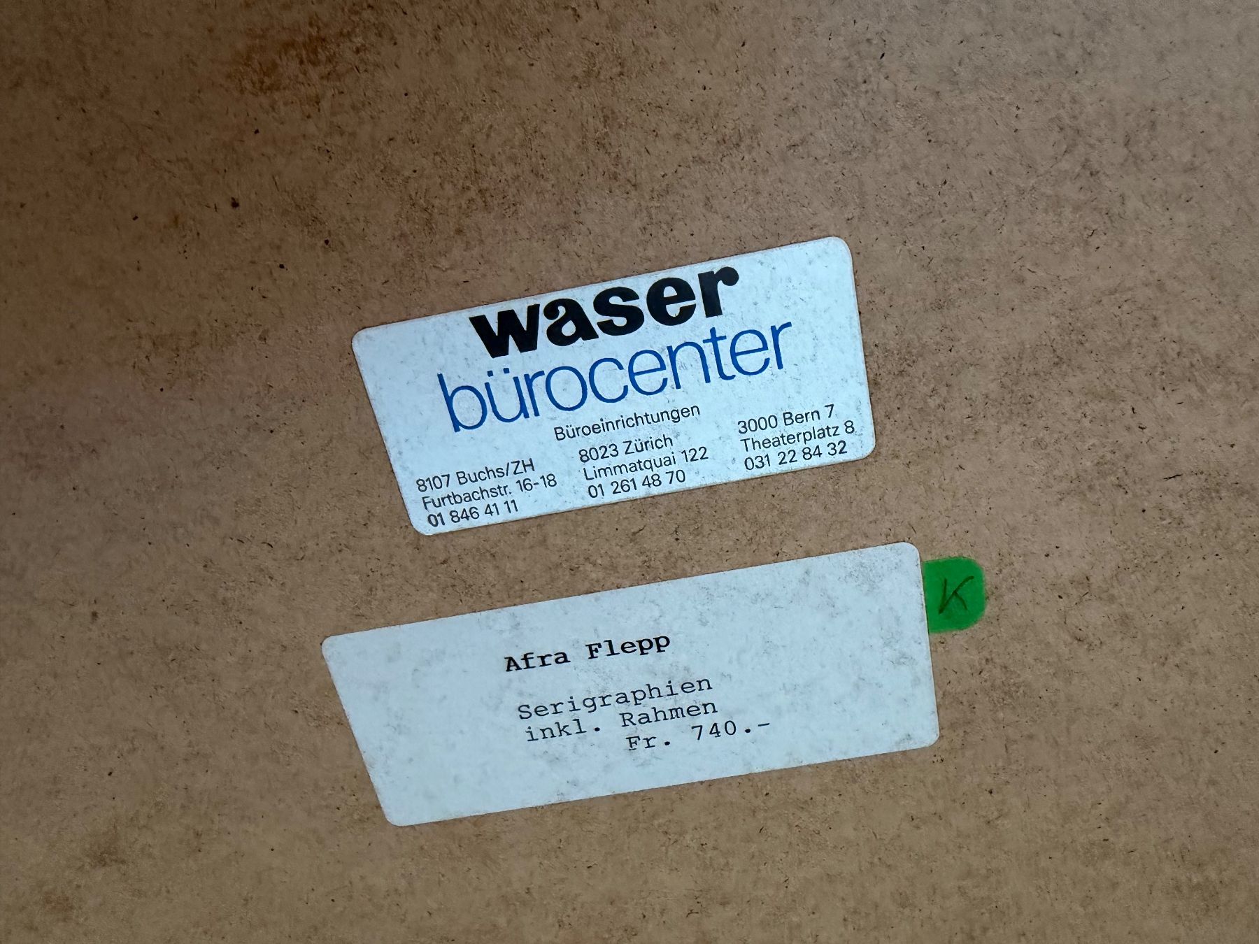 Foto & Immagini: 2 x Afra Flepp - Seriengraphien – Usato da Wallisellen venduto da sev_n7tv 7