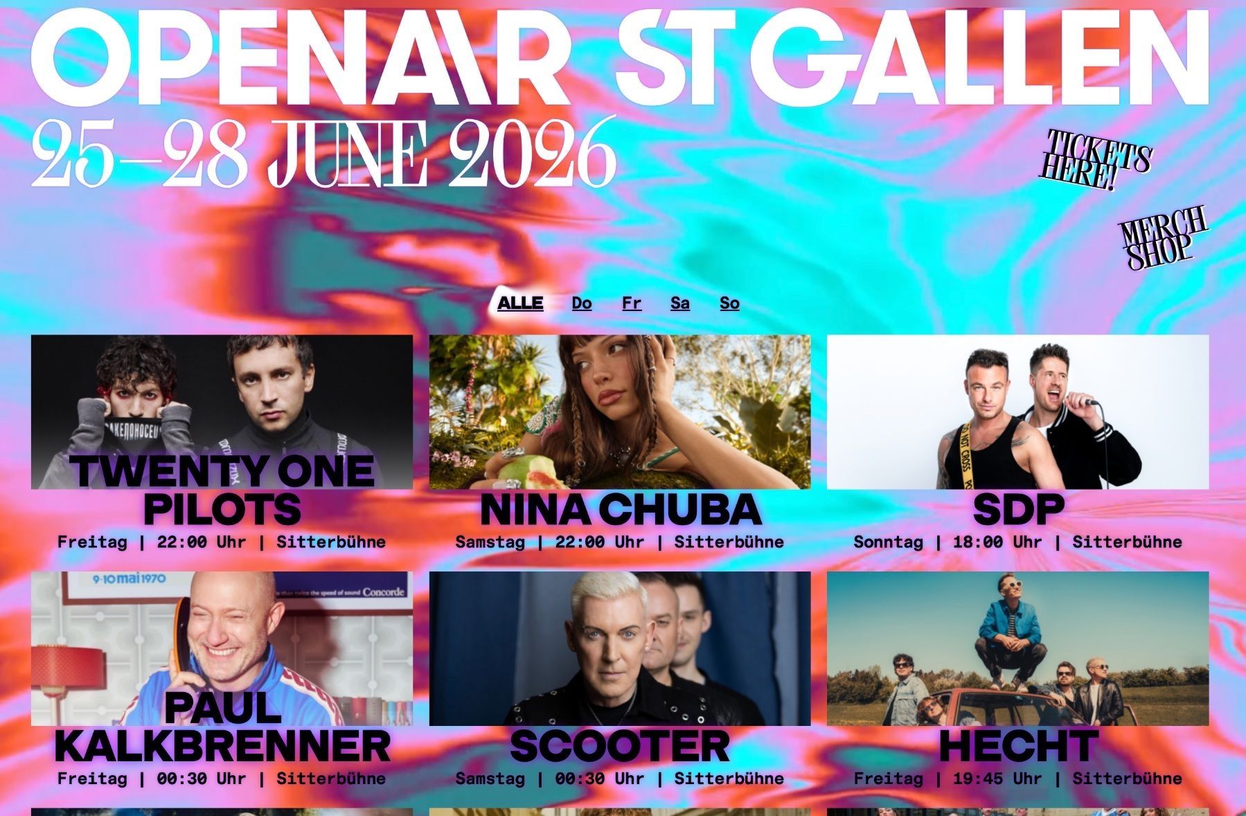 Biglietti: Openair St.Gallen 2026 4 Tagespass – Nuovo e nell'imballaggio originale da Wittenbach venduto da 7biini 3