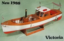2-Zylinder Dampfbarkasse "Victoria" inklusive Transportbox
