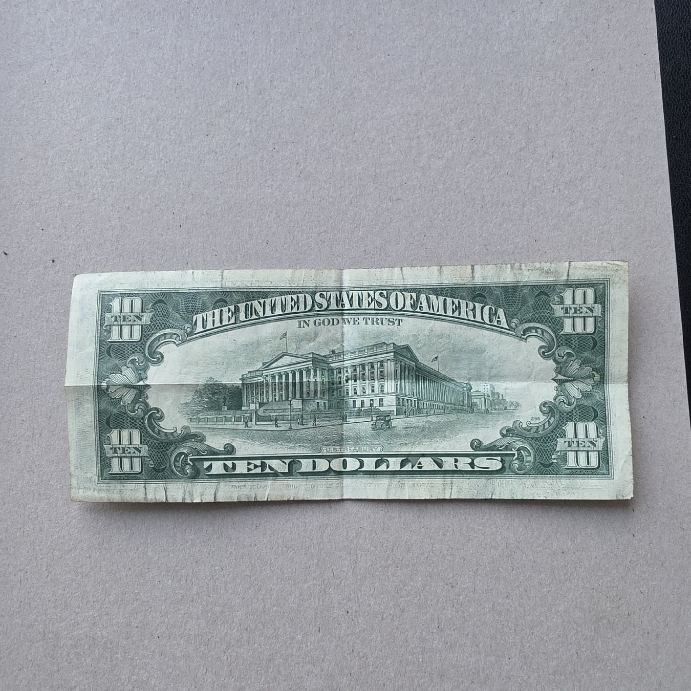 Banknoten: 10 Dollar Note USA 1977  – Gebraucht aus Mühleberg von iselij 1