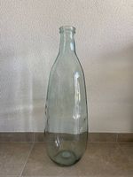 Grand vase bouteille en verre