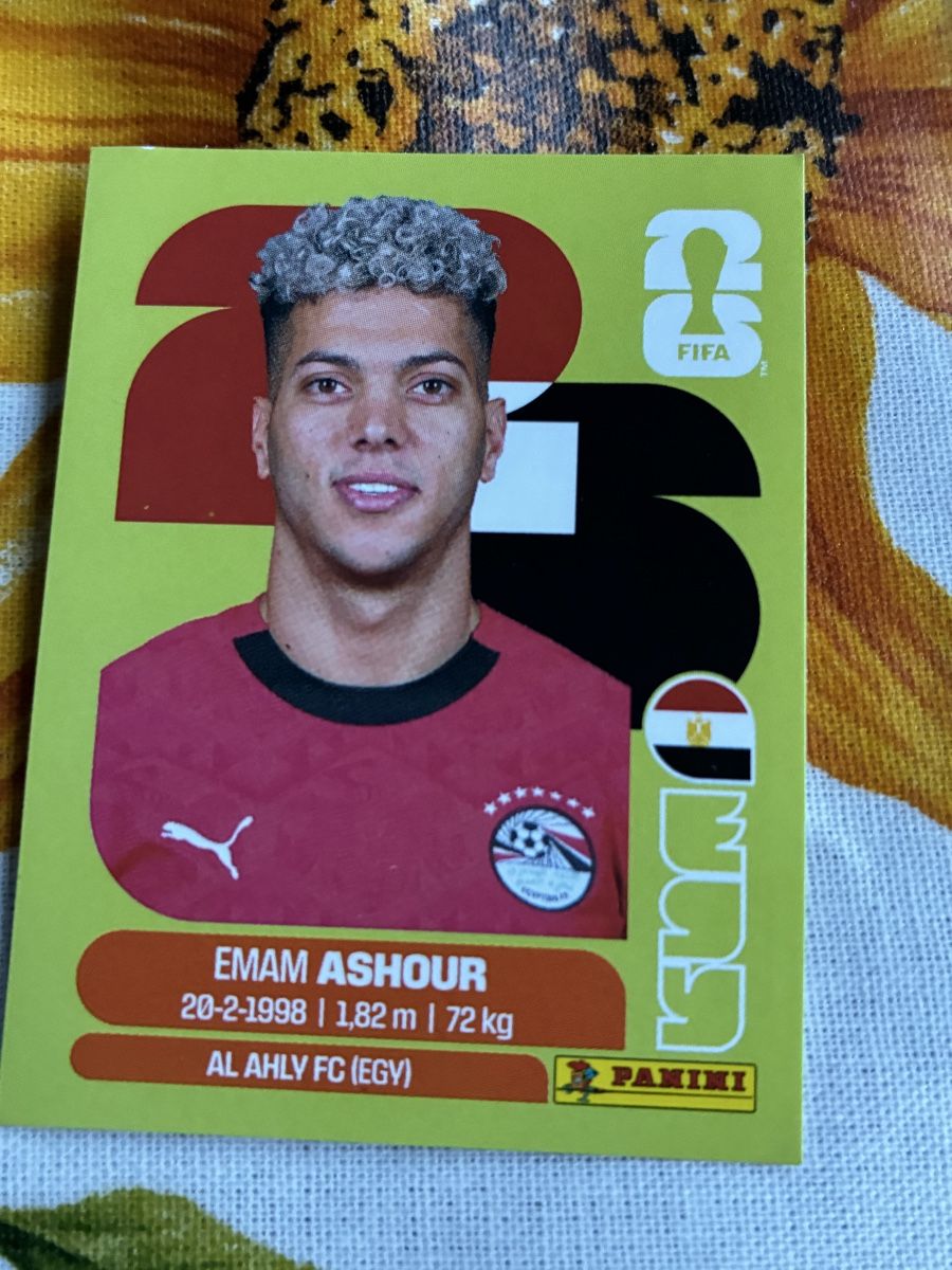 Panini Carte collezionabili: FIFA World Cup 2026 Sticker Emam Ashour EGY 15 – Usato da Wettingen venduto da ric_xm6x
