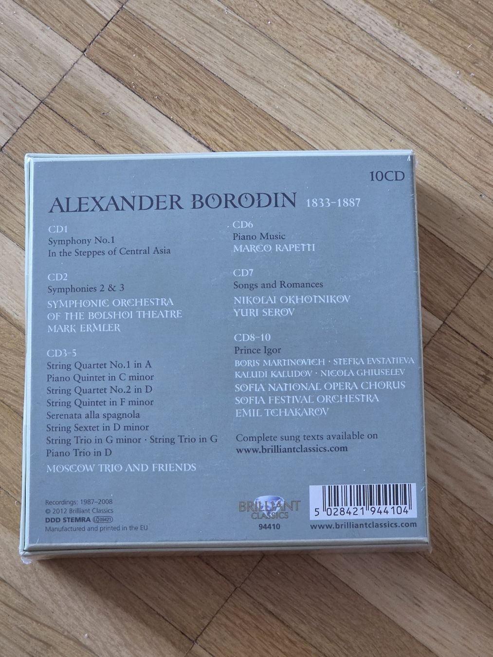 CDs: Neue CD-Box (10CDs): Borodin Edition – Neu und originalverpackt aus Aesch BL von immon 1