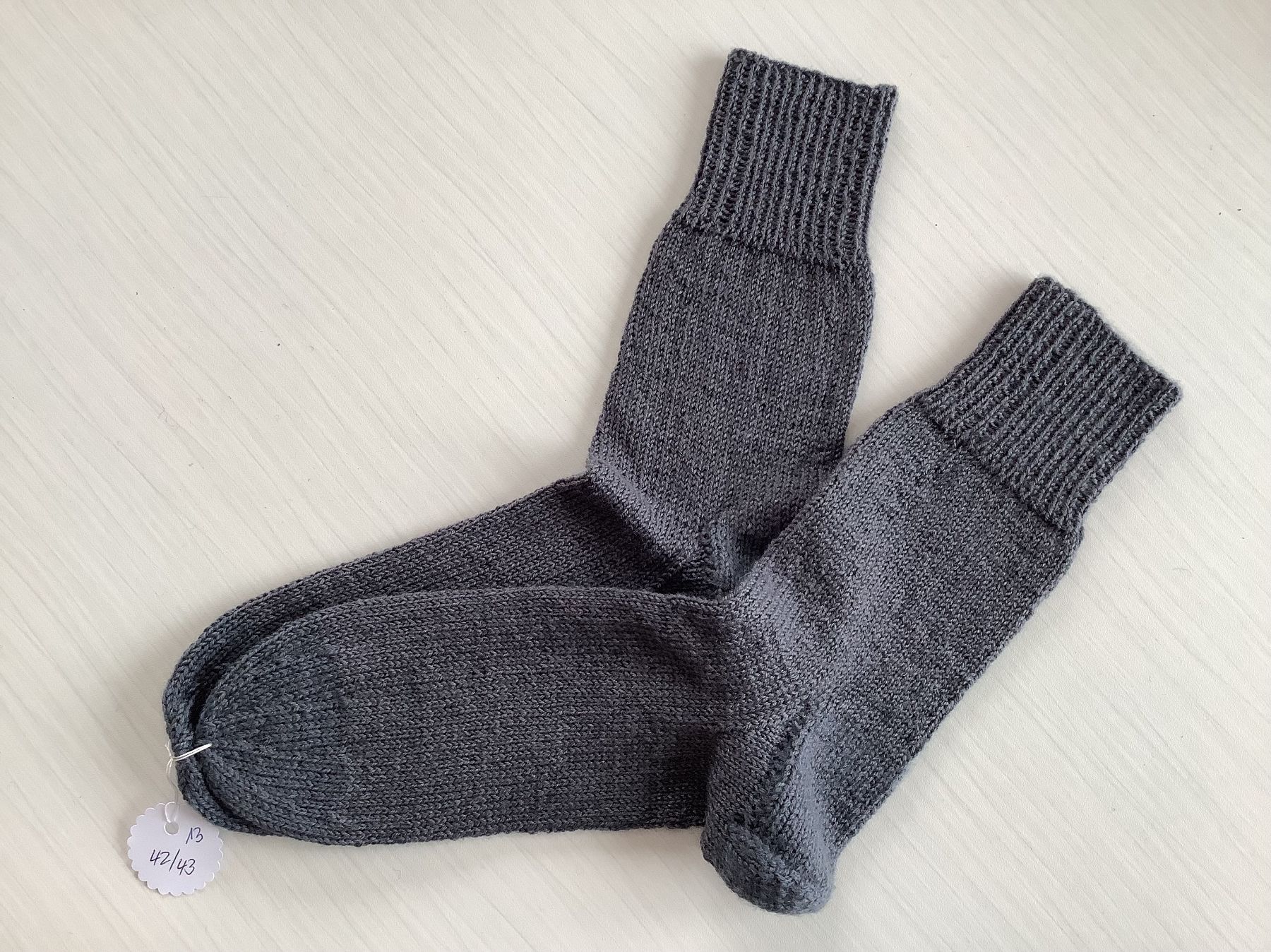Calze: Handgestrickte Socken Gr. 42/43 – Nuovo (secondo la descrizione) da Lichtensteig venduto da Buemo