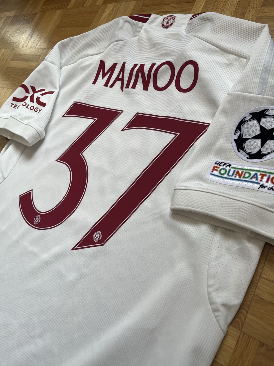 Adidas Canottiere & Pantaloni: Original Mainoo Manchester United 2023/24 Trikot XL – Usato da Burgdorf venduto da Shirtsy 2