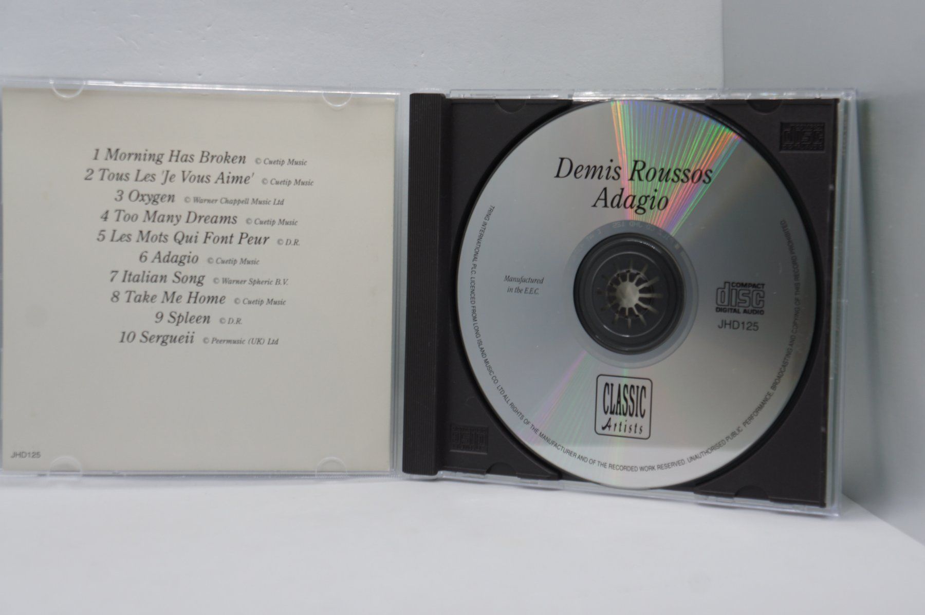 CD: CD Demis Roussos – Adagio – Usato da Ernetschwil venduto da luisvonerni 2