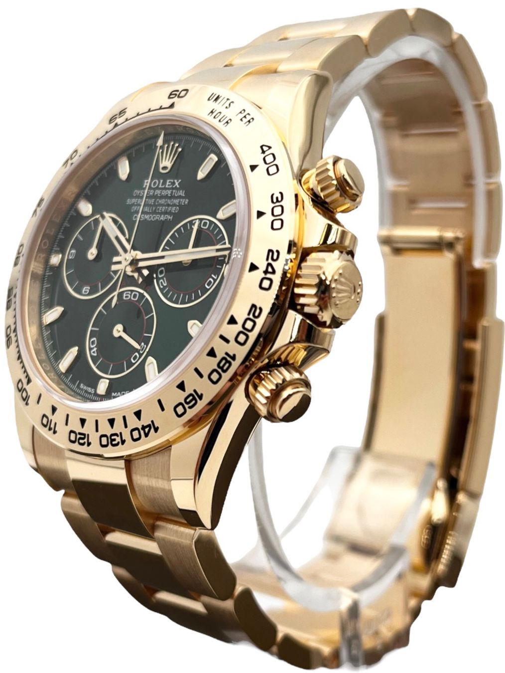 Rolex Orologi: Daytona John Mayer green dial 2023 – Nuovo e nell'imballaggio originale da Genève venduto da Swisstreasures-SA 1