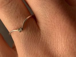Silberring vögeli-v (Ringgrösse.53)