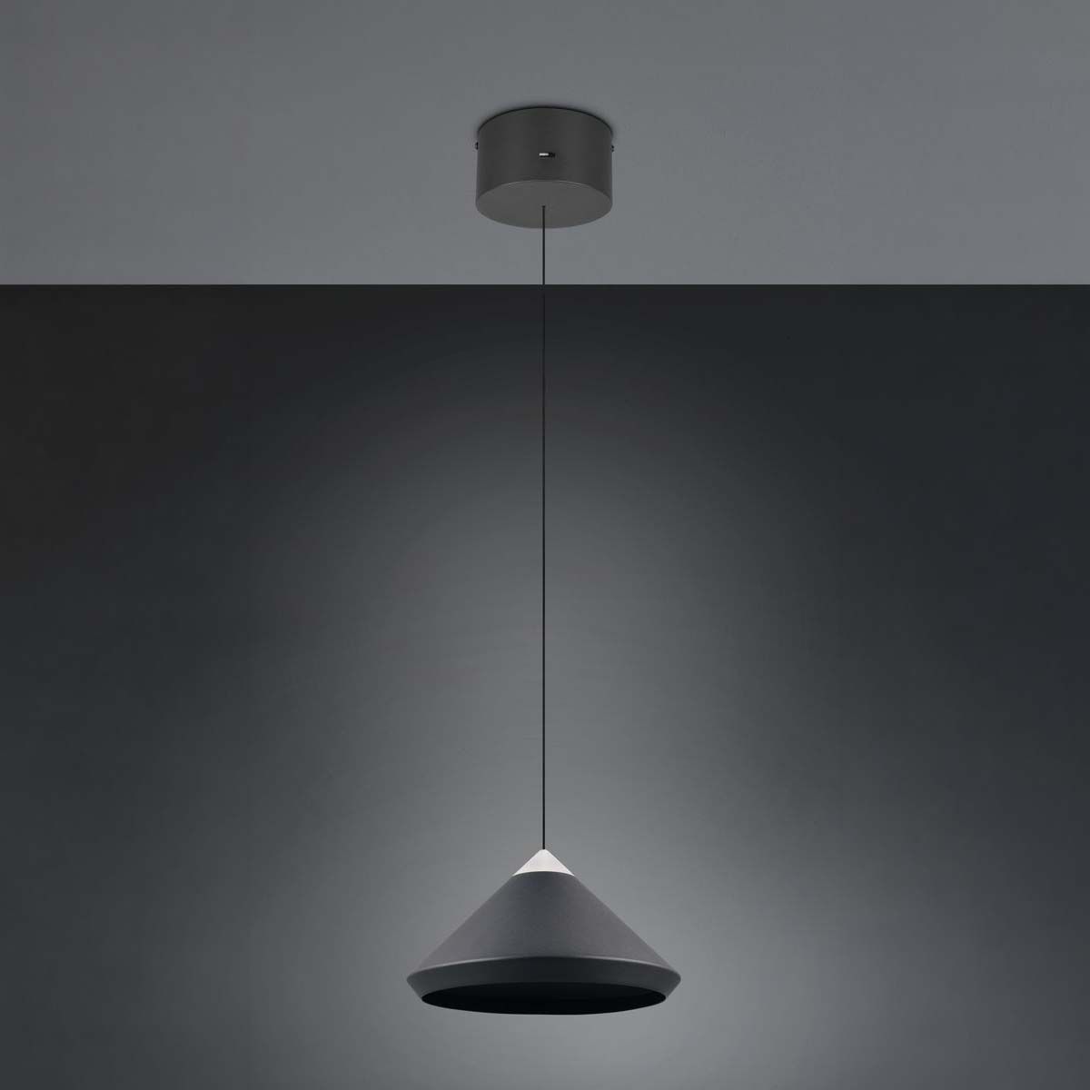 Lampadari & plafoniere: LED Pendelleuchte, Schwarz, CCT, 30 cm Ø – Nuovo (secondo la descrizione) da Kreuzlingen venduto da Smart-Light 6