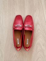 GEOX Mokassins / Loafer rot Leder Damen Grösse 37 neuwertig