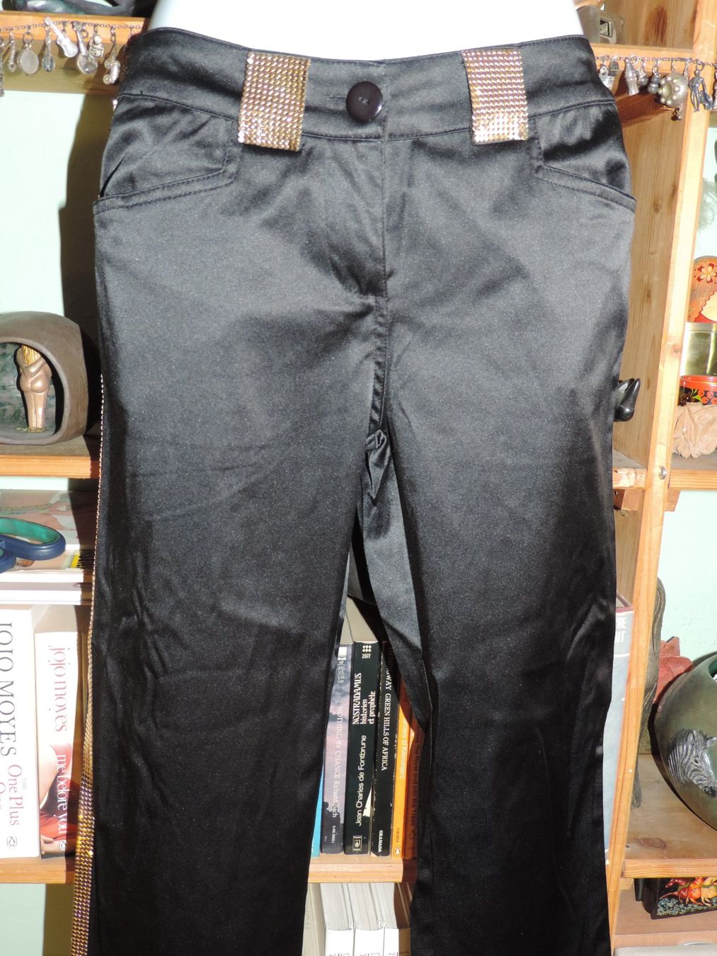 Hosen: pantalon effet satin noir or – Neu (gemäss Beschreibung) aus Genève von Axelle333 1