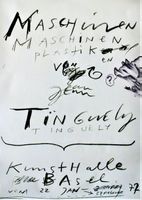TINGUELY MASCHINEN KUNSTHALLE BASEL 1972 - Original Plakat