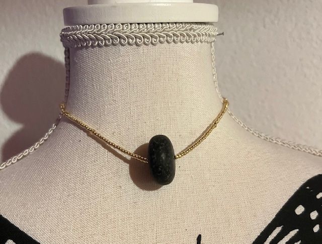 Catenine: Sehr schöne Kette mit echte  Stein - Onyx – Usato da Neerach venduto da romiping 3