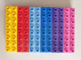 Lego Duplo (21) 24 Bausteine 2x2 Noppen