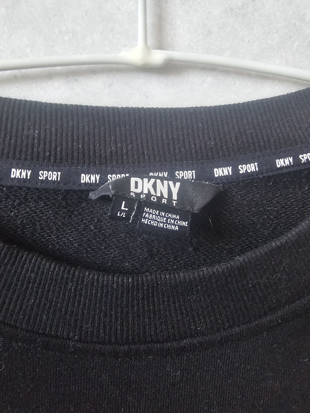DKNY Pullover & Sweatshirts: Pull DKNY noir, taille L – Neu (gemäss Beschreibung) aus Sornetan von T.a333 3
