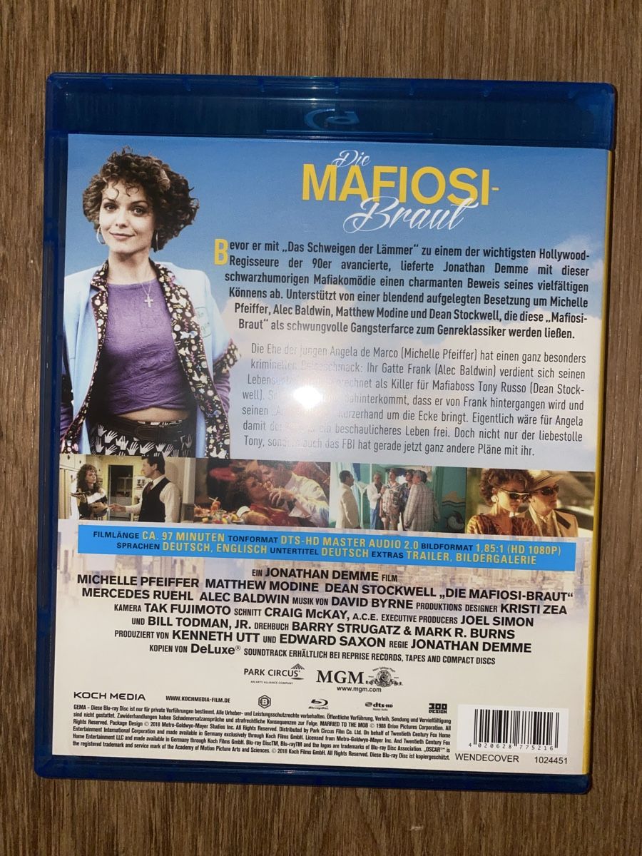 Tutti i DVDs: Die Mafiosi Braut - Michelle Pfeiffer - Blu-Ray – Usato da Rüschlikon venduto da Granulat204 1