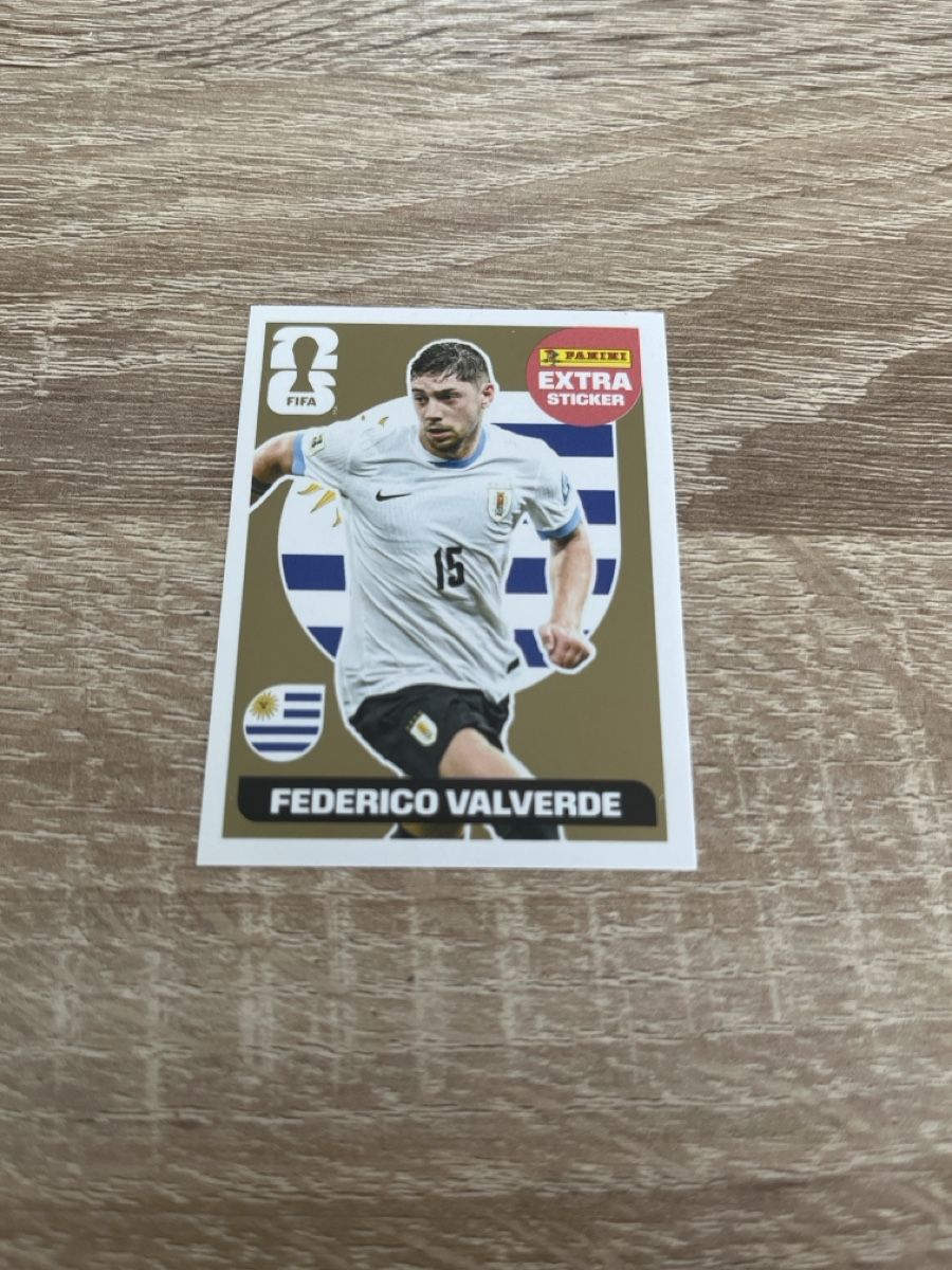 Panini Carte collezionabili: Extra Sticker Panini Federico Valverde GOLD – Usato da Daillon venduto da Camus82