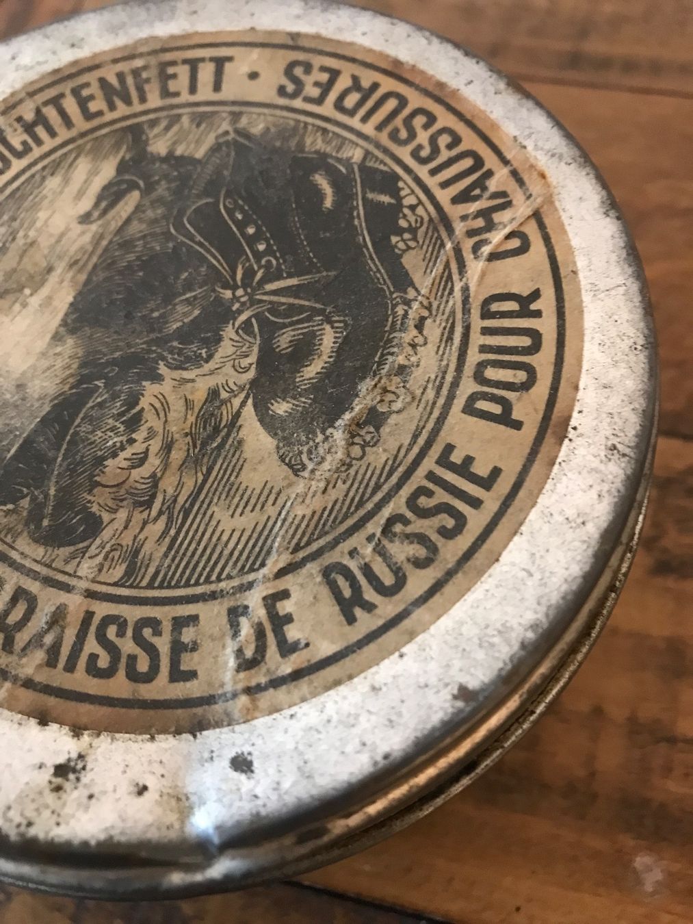 Barattoli: Alte Blechdose Juchtenfett – Usato da Rapperswil SG venduto da cosiba01 6