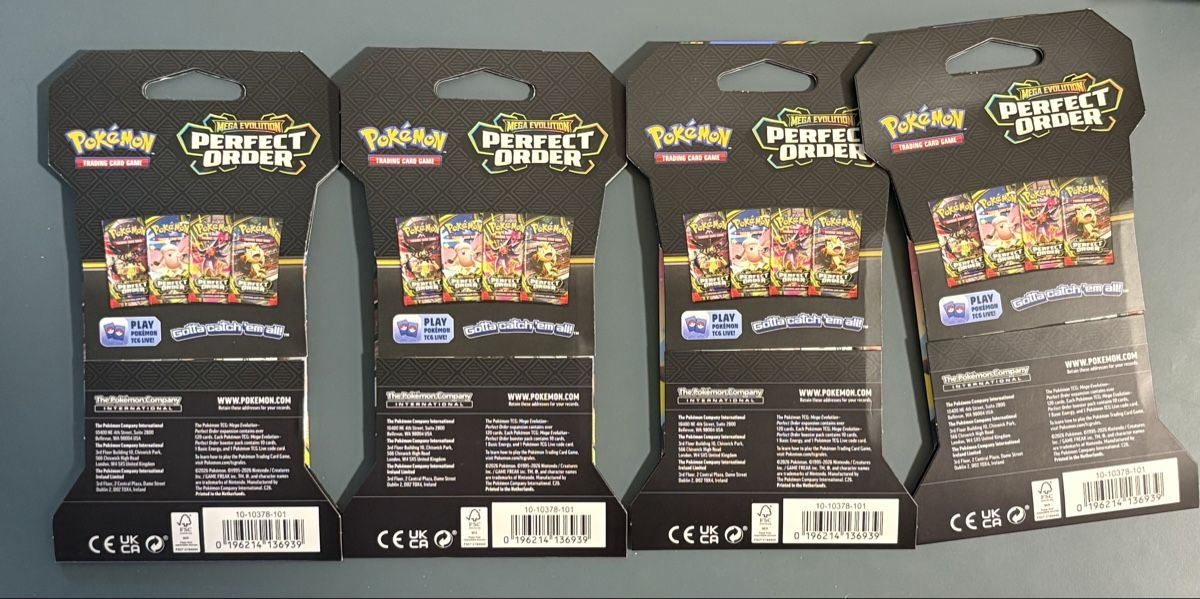 Pokémon Carte collezionabili: 4 x Perfect Order Sleeved Booster - Eng – Nuovo e nell'imballaggio originale da Seewen SZ venduto da Pokeace93 1