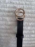 Ceinture Tally Weijl noire avec boucle dorée