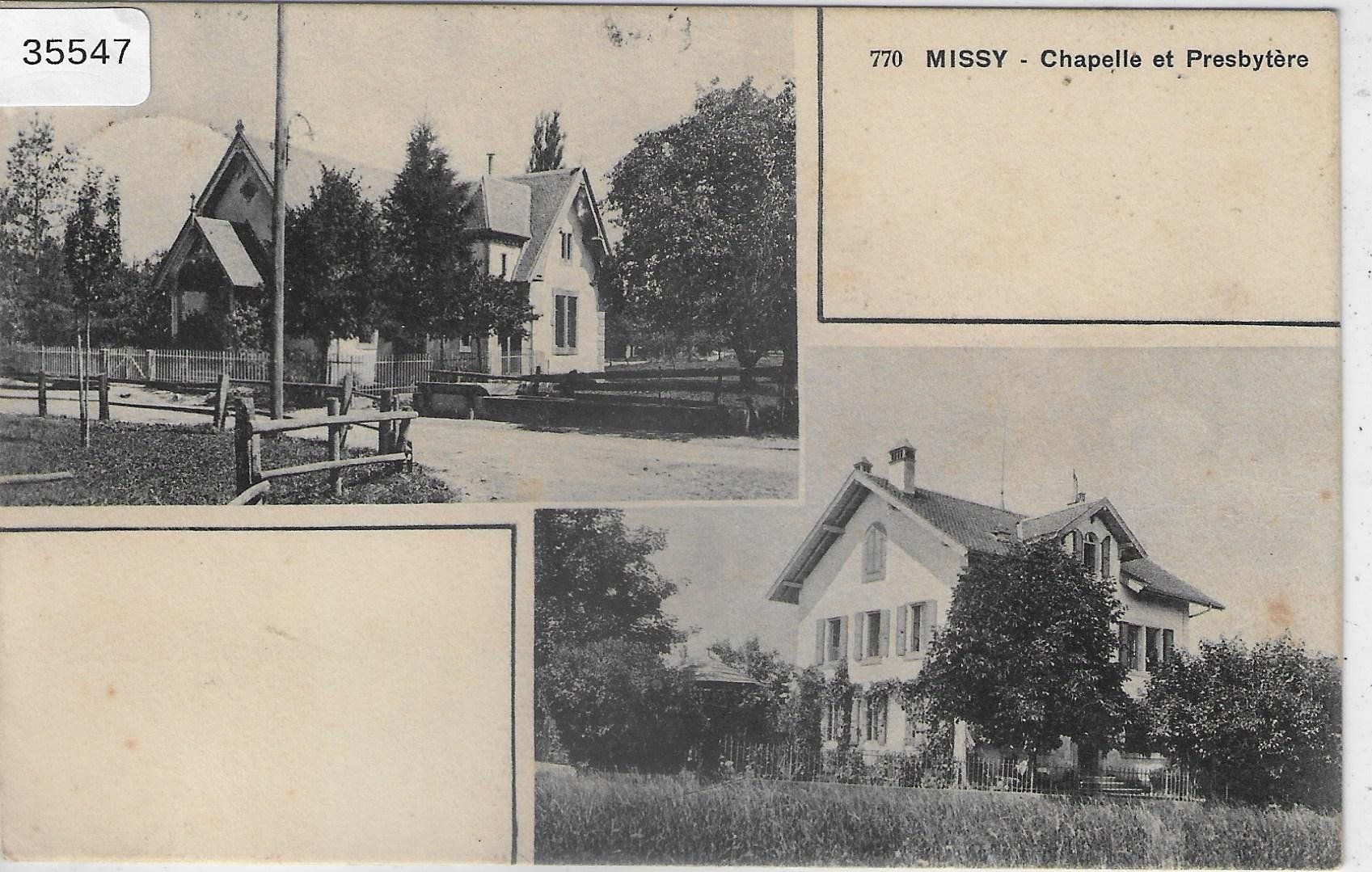 Cartoline postali: Missy - Chapelle et Presbytere – Usato da Ettingen venduto da Kartenplanet