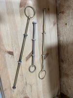 3 Etageren Halterungen, Metall, Gold und Silber, Neu!