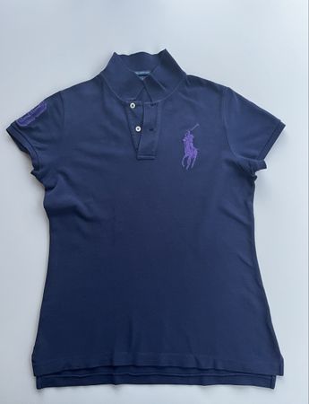 Ralph Lauren „The Skinny Polo“ Poloshirt dunkelblau, Gr. M