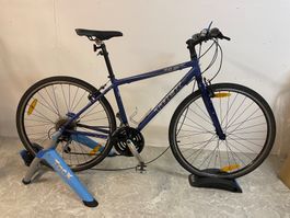 Indoorcycling inklusive defektes Fahrrad