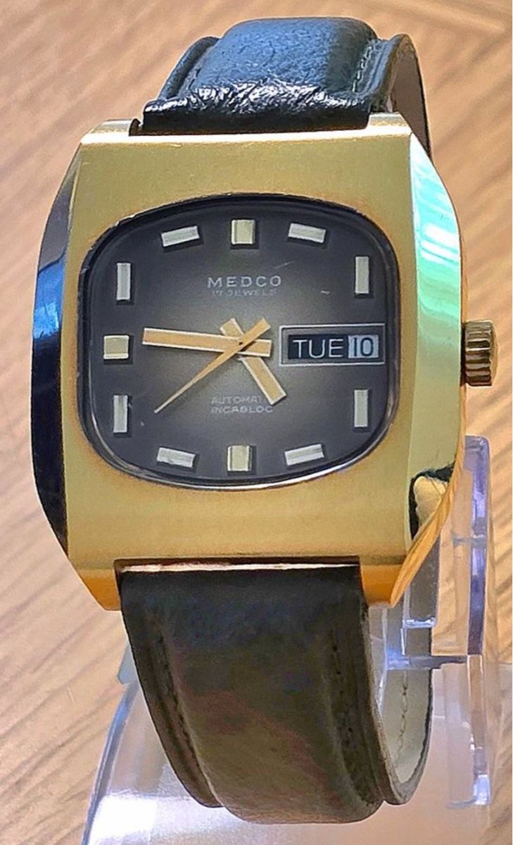 Orologi: Vintage Medco Automatic Uhr, vergoldet! – Usato da Untersiggenthal venduto da TimeandShine 8