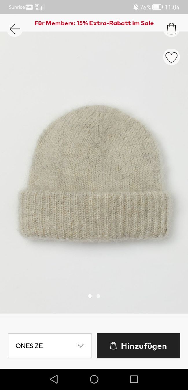 H&M Copricapi, berretti & cappellini: Winter hat warm H&M – Usato da Uster venduto da b4x_ric