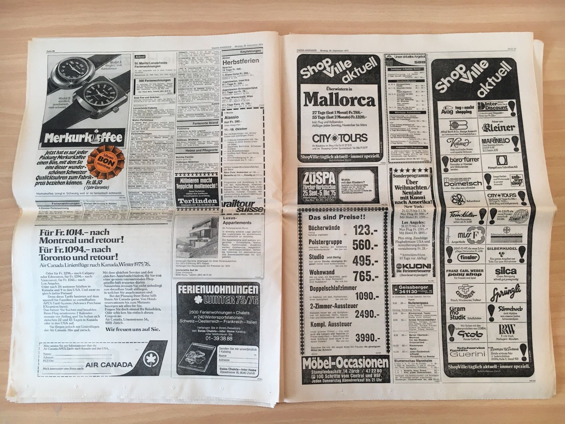 Zeitschriften & Magazine: Tagesanzeiger vom 29. September 1975 – Gebraucht aus Luzern von Jiggy_8898 6