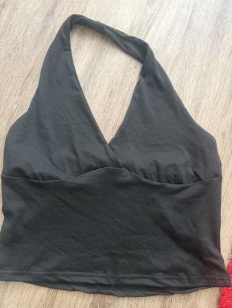 Damen Neckholder Top schwarz (Neu, nie gtragen) XL