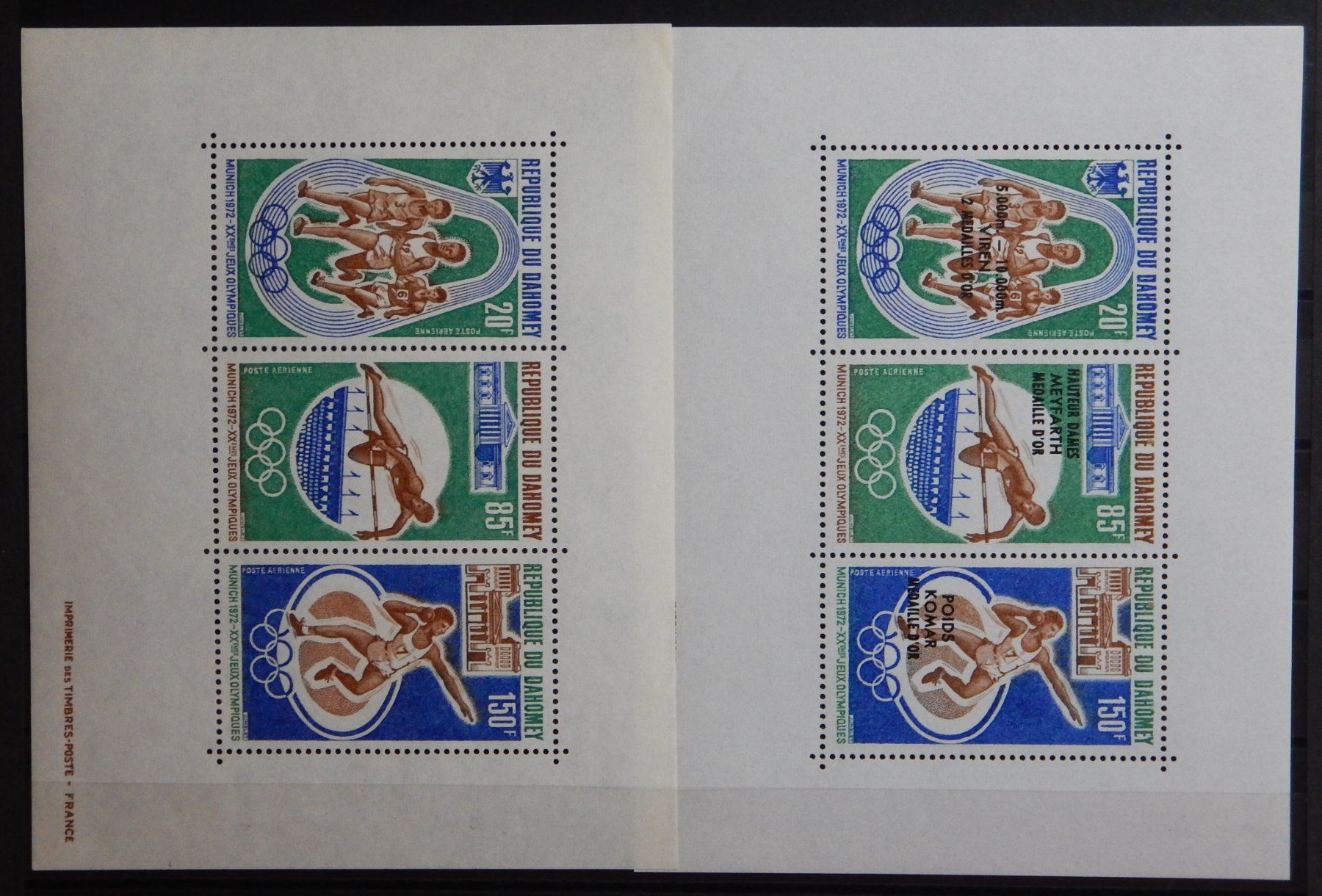 Tutti i francobolli: Franz. Dahomey Block Kat. 19-20 ** 1972 – Usato da Zürich venduto da Muehlekauf